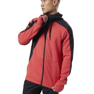 Reebok One Series Training Colorblock Kapuzenpullover Herren - Rot - DE 037-LOX